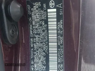 2008 Scion tC Spec with VIN JTKDE167680239778, listed as a Copart auction lot 55767875 with 188,292 mi miles and Salvage Title. Bid and sale history available at DreamBid. Image 12.