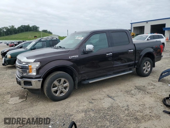 2018 Ford F-150 XL with VIN 1FTEW1EP2JFA90380, listed as a Copart auction lot 60555185 with 141,192 mi miles and Clean title. Bid and sale history available at DreamBid. Image 1.