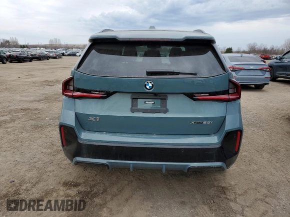 2023 BMW X1 xDrive28i with VIN WBX73EF02P5W11223, listed as a Copart auction lot 49205155 with 17,083 mi miles and Salvage Title. Bid and sale history available at DreamBid. Image 6.