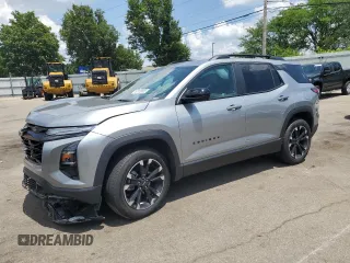 2025 Chevrolet Equinox FWD RS with VIN 3GNAXLEG4SL258008, listed as a Copart auction lot 62169805 with 1,786 mi miles and Salvage title. Bid and sale history available at DreamBid. Image 1.