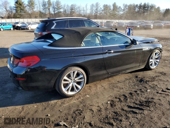 2013 BMW 6 Series 640i z VIN WBALW7C57DDX58327, wystawiony jako Copart lot #43505725 z przebiegiem 58 733 mil mil oraz Szkoda całkowita • Salvage title. Historia ofert i sprzedaży dostępna na DreamBid. Obrazek 3.