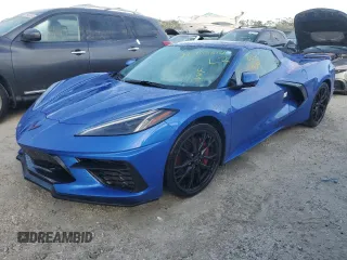 2023 Chevrolet Corvette 2LT with VIN 1G1YB3D46P5107345, listed as a Copart auction lot 76405614 with 0 mi miles and Non Repairable. Bid and sale history available at carsss.com. Image 1.