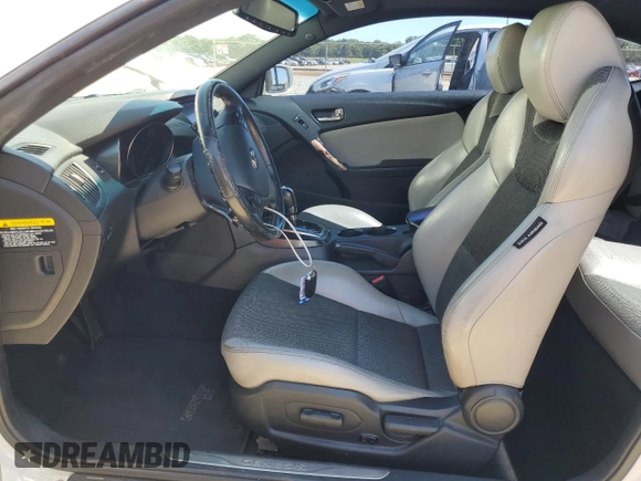 2013 Hyundai Genesis Coupe 2.0T with VIN KMHHT6KD8DU083460, listed as a Copart auction lot 57957635 with 166,354 mi miles and Salvage title. Bid and sale history available at DreamBid. Image 7.
