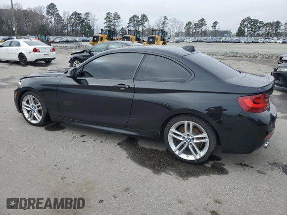 2015 BMW 2 Series 228i with VIN WBA1F5C56FV257079, listed as a Copart auction lot 43387125 with 155,027 mi miles and Salvage Title. Bid and sale history available at carsss.com. Image 2.
