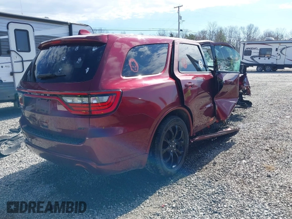 2019 Dodge Durango GT Plus with VIN 1C4RDHDGXKC743820, listed as a IAAI auction lot 41854081 with 101,122 mi miles and . Bid and sale history available at carsss.com. Image 4.