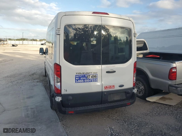 2016 Ford Transit Wagon XL with VIN 1FBZX2CM5GKA21099, listed as a Copart auction lot 77084614 with 128,446 mi miles and Salvage Title. Bid and sale history available at carsss.com. Image 6.