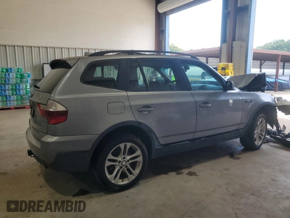 2007 BMW X3 3.0si with VIN WBXPC93437WF11868, listed as a Copart auction lot 63871695 with 149,953 mi miles and Salvage title. Bid and sale history available at DreamBid. Image 3.