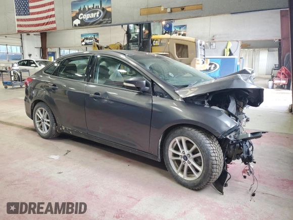 2016 Ford Focus SE with VIN 1FADP3F27GL207023, listed as a Copart auction lot 52948485 with 0 mi miles and Salvage Title. Bid and sale history available at carsss.com. Image 4.