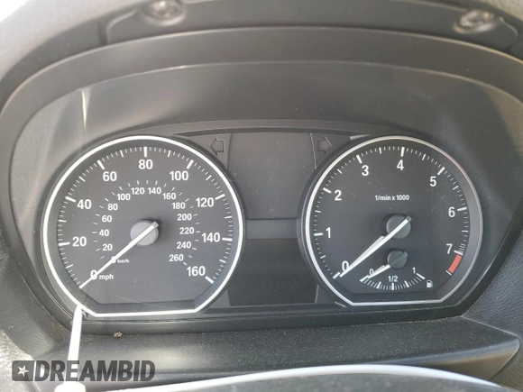 2009 BMW 1 Series 128i with VIN WBAUL73549VJ75437, listed as a Copart auction lot 49724985 with Not provided miles and Salvage title. Bid and sale history available at DreamBid. Image 9.