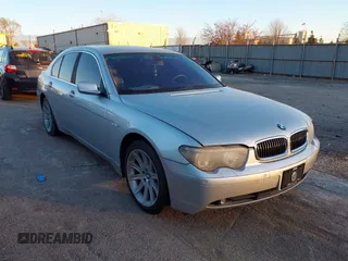2003 BMW 7 Series 745i with VIN WBAGL63403DP64514, listed as a IAAI auction lot 41045246 with 111,000 mi miles. Bid and sale history available at carsss.com. Image 1.