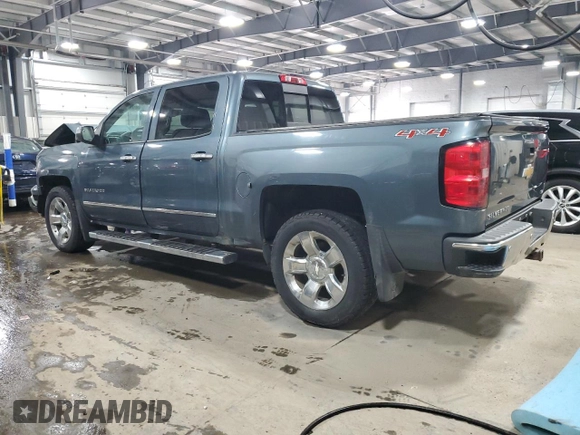 2014 Chevrolet Silverado 1500 LTZ with VIN 3GCUKSEC9EG245991, listed as a Copart auction lot 46620565 with 128,370 mi miles and Salvage Title. Bid and sale history available at DreamBid. Image 2.
