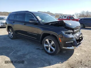2021 Jeep Grand Cherokee Limited with VIN 1C4RJKBG8M8133283, listed as a Copart auction lot 52646695 with 30,442 mi miles and Salvage Title. Bid and sale history available at DreamBid. Image 4.
