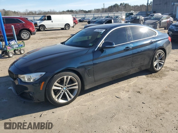 2016 BMW 4 Series 428i with VIN WBA4A9C53GG506074, listed as a Copart auction lot 43092065 with 73,650 mi miles and Salvage Title. Bid and sale history available at carsss.com. Image 1.