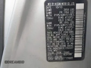 2014 Nissan Cube SL z VIN JN8AZ2KR2ET350337, wystawiony jako IAAI lot #42253759 z przebiegiem Nie podano mil oraz . Historia ofert i sprzedaży dostępna na DreamBid. Obrazek 9.