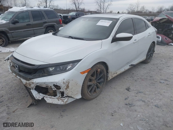 2020 Honda Civic Hatchback EX with VIN SHHFK7H69LU216391, listed as a IAAI auction lot 41010865 with 55,892 mi miles. Bid and sale history available at carsss.com. Image 17.