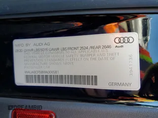 2021 Audi A5 Sportback Premium with VIN WAUABCF58MA006581, listed as a Copart auction lot 40503953 with 25,577 mi miles. Bid and sale history available at carsss.com. Image 13.