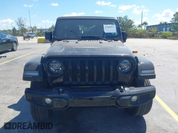 2021 Jeep Wrangler Unlimited Sport S with VIN 1C4HJXDN4MW669387, listed as a IAAI auction lot 41889814 with 17,333 mi miles and . Bid and sale history available at DreamBid. Image 12.