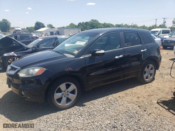 2009 Acura RDX Tech Pkg with VIN 5J8TB18599A002254, listed as a Copart auction lot 62939714 with 158,051 mi miles and Salvage Title. Bid and sale history available at carsss.com. Image 1.