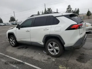 2020 Toyota RAV4 Hybrid Limited with VIN 2T3DWRFV1LW071666, listed as a Copart auction lot 50371885 with 105,854 mi miles and Clean Title. Bid and sale history available at carsss.com. Image 2.