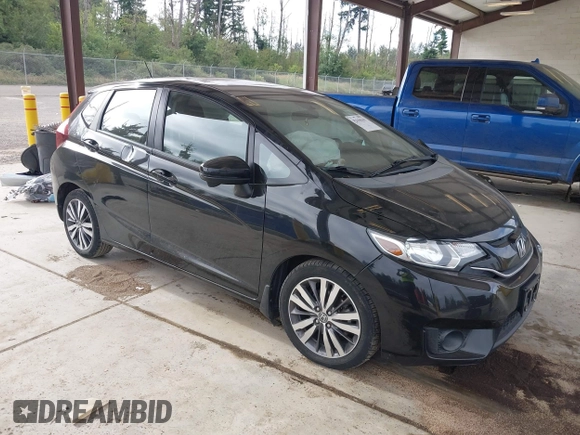 2015 Honda Fit EX-L z VIN 3HGGK5H81FM701122, wystawiony jako IAAI lot #42610165 z przebiegiem 74 969 mil mil oraz . Historia ofert i sprzedaży dostępna na DreamBid. Obrazek 1.