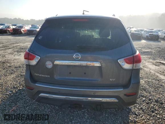 2016 Nissan Pathfinder SV with VIN 5N1AR2MN9GC624850, listed as a Copart auction lot 73777514 with 140,215 mi miles and Salvage title. Bid and sale history available at DreamBid. Image 6.