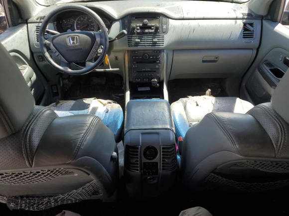 2005 Honda Pilot EX-L with VIN 2HKYF18665H521444, listed as a Copart auction lot 53664375 with 197,436 mi miles and Salvage Title. Bid and sale history available at DreamBid. Image 8.