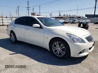 2015 Infiniti Q40 with VIN JN1CV6AR3FM650654, listed as a Copart auction lot 57153864 with 123,053 mi miles and Salvage Title. Bid and sale history available at carsss.com. Image 4.