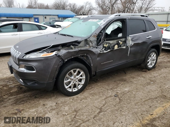 2018 Jeep Cherokee Latitude Plus with VIN 1C4PJLLB7JD584059, listed as a Copart auction lot 43655725 with 30,318 mi miles and Salvage Title. Bid and sale history available at DreamBid. Image 1.