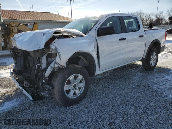 2024 Ford Ranger XL with VIN 1FTER4BHXRLE19815, listed as a Copart auction lot 43985445 with 34,304 mi miles and Salvage Title. Bid and sale history available at carsss.com. Image 1.