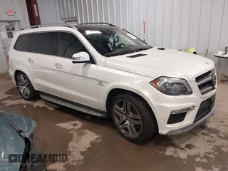 2015 Mercedes-Benz GL-Class GL 63 AMG with VIN 4JGDF7EE8FA448000, listed as a IAAI auction lot 41299617 with 124,456 mi miles. Bid and sale history available at carsss.com. Image 1.