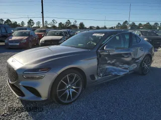 2022 Genesis G70 2.0T with VIN KMTG34TA9NU087013, listed as a Copart auction lot 81571964 with 15,557 mi miles and Non Repairable. Bid and sale history available at carsss.com. Image 1.