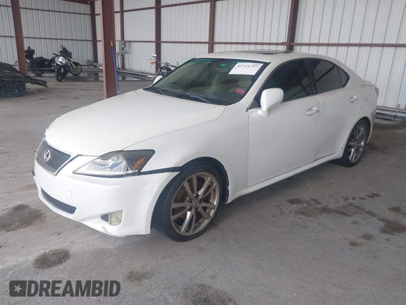 2008 Lexus IS 250 z VIN JTHBK262182068006, wystawiony jako IAAI lot #42753797 z przebiegiem 235 192 mil mil oraz . Historia ofert i sprzedaży dostępna na DreamBid. Obrazek 2.