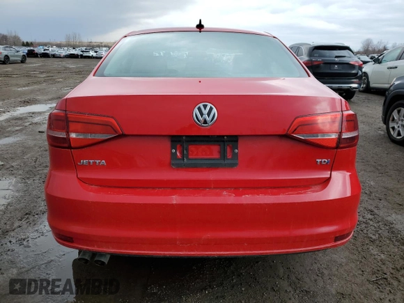 2015 Volkswagen Jetta Sedan 2.0L TDI SEL with VIN 3VWLA7AJ2FM204778, listed as a Copart auction lot 48623105 with 258,619 mi miles and Clean Title. Bid and sale history available at carsss.com. Image 6.