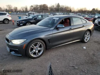 2015 BMW 4 Series 428i xDrive with VIN WBA4C9C5XFD330974, listed as a Copart auction lot 80738054 with 130,644 mi miles and Salvage Title. Bid and sale history available at carsss.com. Image 1.