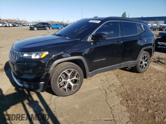 2024 Jeep Compass Limited with VIN 3C4NJDCN1RT149437, listed as a Copart auction lot 79934484 with 8,775 mi miles and Salvage Title. Bid and sale history available at carsss.com. Image 1.