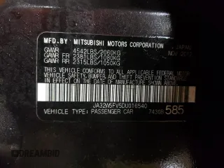 2013 Mitsubishi Lancer Evolution MR with VIN JA32W5FV5DU016540, listed as a Copart auction lot 47615845 with 79,599 mi miles and Salvage Title. Bid and sale history available at carsss.com. Image 13.