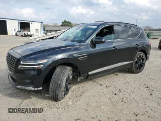 2024 Genesis GV80 with VIN KMUHCESC3RU174419, listed as a Copart auction lot 49470875 with 17,636 mi miles and Salvage Title. Bid and sale history available at DreamBid. Image 1.