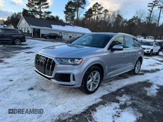 2021 Audi Q7 Premium with VIN WA1AXAF72MD024576, listed as a Copart auction lot 42853485 with 108,845 mi miles and Clean Title. Bid and sale history available at carsss.com. Image 1.