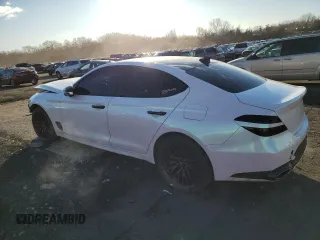 2022 Genesis G70 Launch Edition with VIN KMTG14TE8NU082197, listed as a Copart auction lot 41468635 with 34,844 mi miles and Salvage Title. Bid and sale history available at DreamBid. Image 2.
