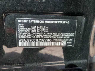 2020 BMW 5 Series M550i xDrive z VIN WBAJS7C01LCD23365, wystawiony jako Copart lot #49166705 z przebiegiem 42 293 mil mil oraz Szkoda całkowita • Salvage title. Historia ofert i sprzedaży dostępna na DreamBid. Obrazek 12.