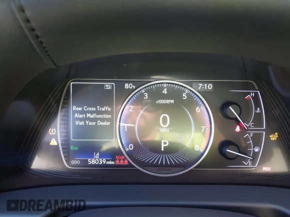 2019 Lexus ES 350 with VIN JTHBZ1B17K2004045, listed as a IAAI auction lot 41782256 with 58,039 mi miles and . Bid and sale history available at DreamBid. Image 7.