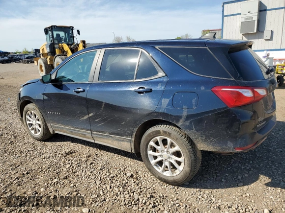 2021 Chevrolet Equinox LS z VIN 3GNAXHEVXMS146091, wystawiony jako Copart lot #55772595 z przebiegiem 53 215 mil mil oraz Szkoda całkowita • Salvage title. Historia ofert i sprzedaży dostępna na DreamBid. Obrazek 2.