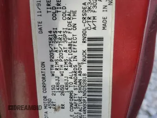 1992 Toyota Pickup DLX z VIN JT4RN93P1N5052818, wystawiony jako Copart lot #77344244 z przebiegiem 484 357 mil mil oraz Szkoda całkowita • Salvage title. Historia ofert i sprzedaży dostępna na DreamBid. Obrazek 12.