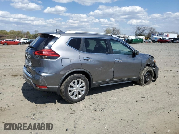 2017 Nissan Rogue SV with VIN KNMAT2MV4HP560393, listed as a Copart auction lot 53114105 with 133,988 mi miles and Salvage Title. Bid and sale history available at carsss.com. Image 3.