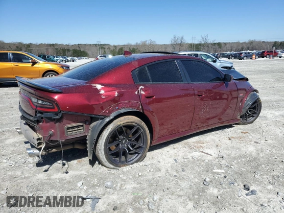 2020 Dodge Charger Scat Pack Widebody z VIN 2C3CDXGJ4LH107436, wystawiony jako Copart lot #49247045 z przebiegiem 72 089 mil mil oraz Szkoda całkowita • Salvage title. Historia ofert i sprzedaży dostępna na DreamBid. Obrazek 3.