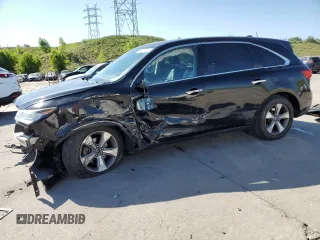 2016 Acura MDX with VIN 5FRYD4H25GB036023, listed as a Copart auction lot 60478525 with 103,914 mi miles and Salvage title. Bid and sale history available at DreamBid. Image 1.