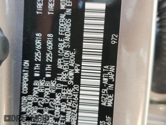 2018 Lexus NX with VIN JTJBARBZ4J2164120, listed as a Copart auction lot 67137344 with 0 mi miles and Salvage Title. Bid and sale history available at carsss.com. Image 13.