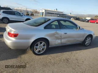 2003 Acura CL Type S with VIN 19UYA41663A011689, listed as a Copart auction lot 44245305 with 190,444 mi miles and Salvage Title. Bid and sale history available at carsss.com. Image 3.