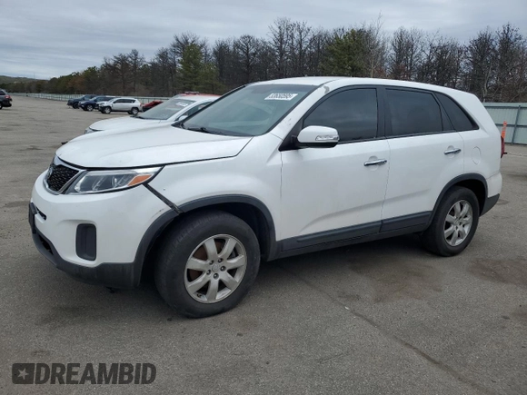 2014 Kia Sorento LX with VIN 5XYKT3A66EG543360, listed as a Copart auction lot 53650595 with 133,330 mi miles and Salvage Title. Bid and sale history available at carsss.com. Image 1.