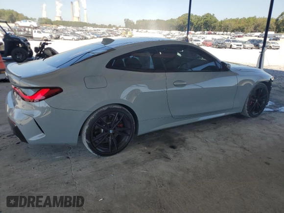 2022 BMW 4 Series 430i with VIN WBA53AP02NCK07114, listed as a Copart auction lot 72382224 with 45,268 mi miles and Salvage Title. Bid and sale history available at carsss.com. Image 3.